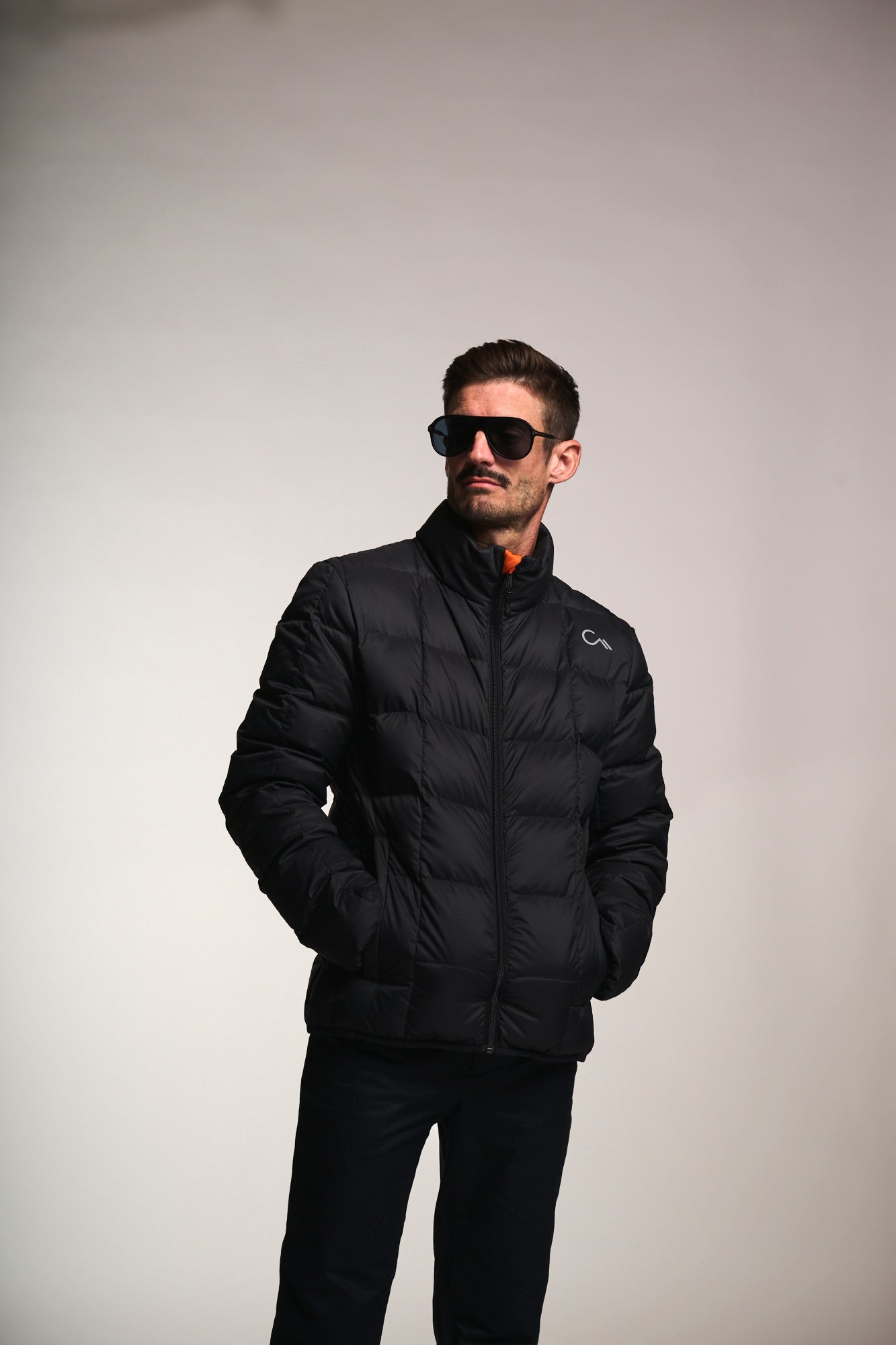 Mountain quilted down jacket